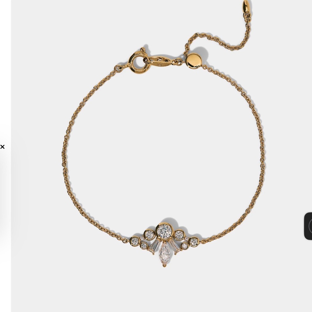 Delicate Gold Crystal Accent Bracelet - Women Jewelry NADRI